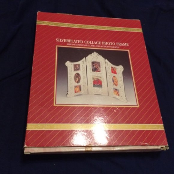 NIB Vintage Godinger Silverplated Collage Photo Frame - Picture 11 of 16